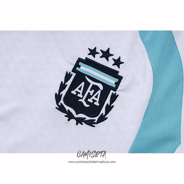 Chandal del Argentina 2025-2026 Manga Corta Blanco - Pantalon Corto